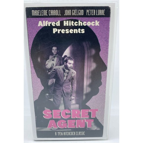 Alfred Hitchcock Presents Secret Agent VHS Tape Madeleine Carroll John Gielgud - Picture 1 of 7